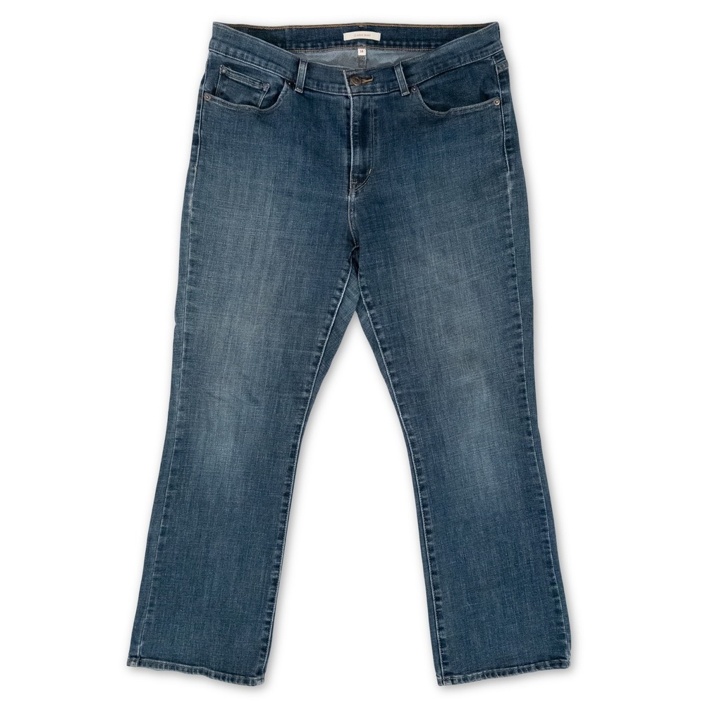 Levi's Boot Cut Jeans Women 14 Medium Wash Waterless Denim Casual Classic Fit